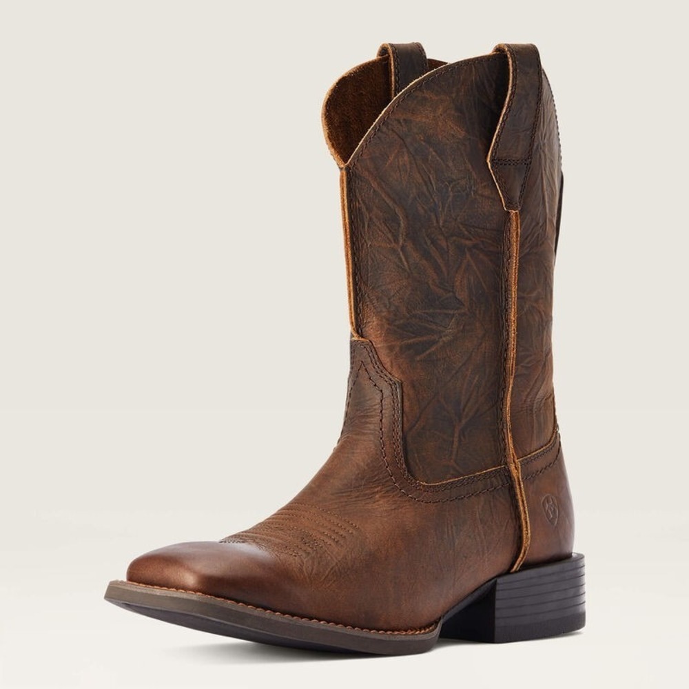 Ariat® (Men's 11 D) Sport Rambler™ Square Toe Western Boot, Bartop Brown - $190